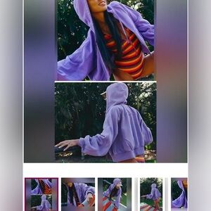 New Free People Purple Hoodie